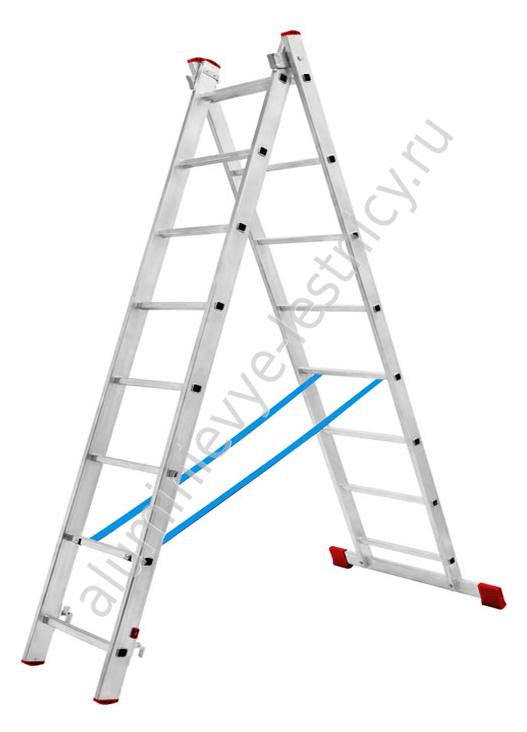 Двухсекционная алюминиевая лестница Луч 2х14