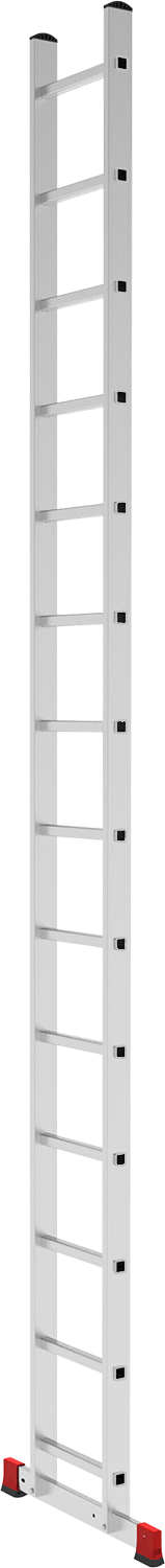 Лестница алюминиевая односекционная приставная NV2210 артикул 2210114