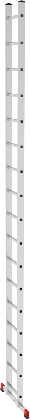 Лестница алюминиевая односекционная приставная NV2210 артикул 2210117