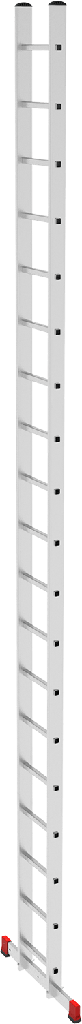 Лестница алюминиевая односекционная приставная NV2210 артикул 2210119