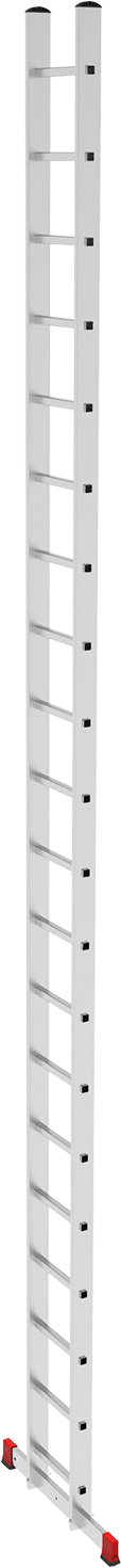 Лестница алюминиевая односекционная приставная NV2210 артикул 2210120