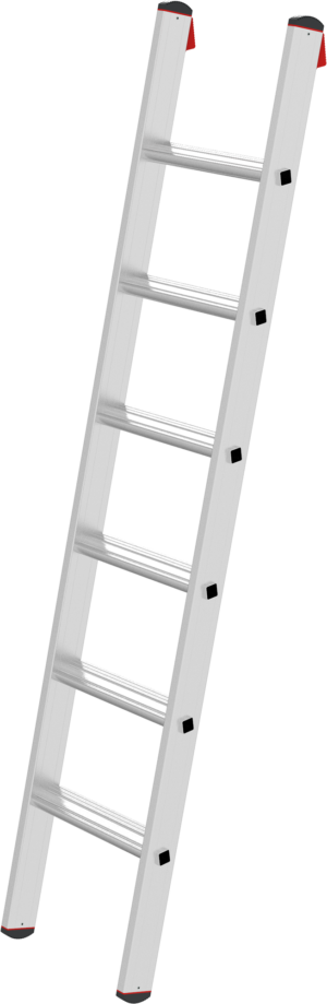 Профессиональная алюминиевая приставная лестница с развальцованными ступенями 80 мм NV3214 артикул 3214106