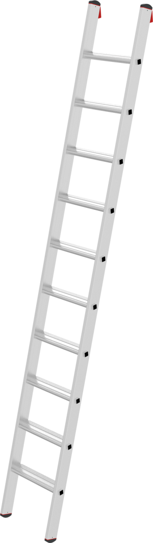 Профессиональная алюминиевая приставная лестница с развальцованными ступенями 80 мм NV3214 артикул 3214110