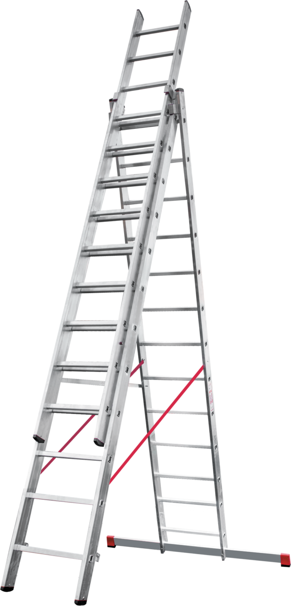 Профессиональная алюминиевая трёхсекционная лестница NV3230 артикул 3230313