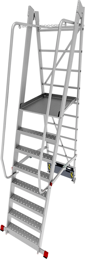 Профессиональная передвижная складная лестница-стремянка с платформой NV3540 артикул 3540108