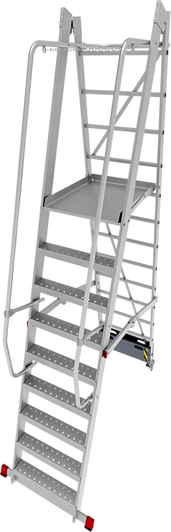 Профессиональная передвижная складная лестница-стремянка с платформой NV3540 артикул 3540109