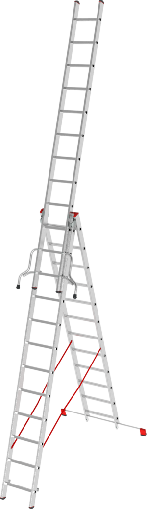 Лестница алюминиевая трехсекционная VIRA NV4230 артикул 4230312